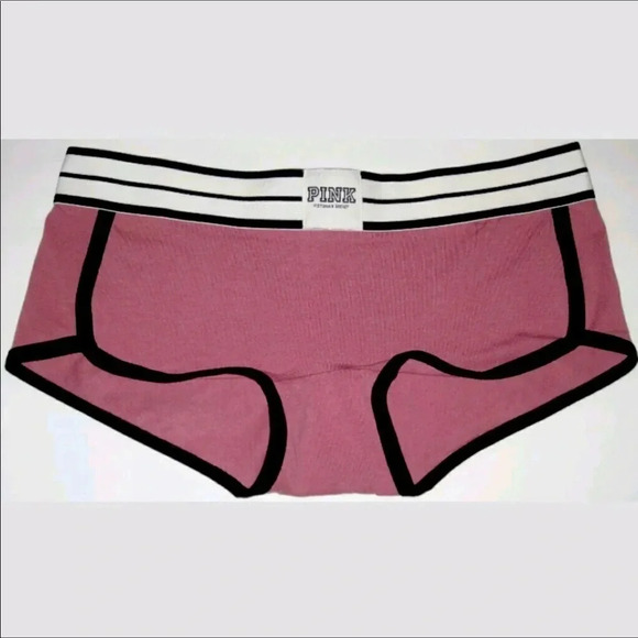 Victoria’s Secret Pink Logo Boyshort Panties VS - Picture 1 of 1